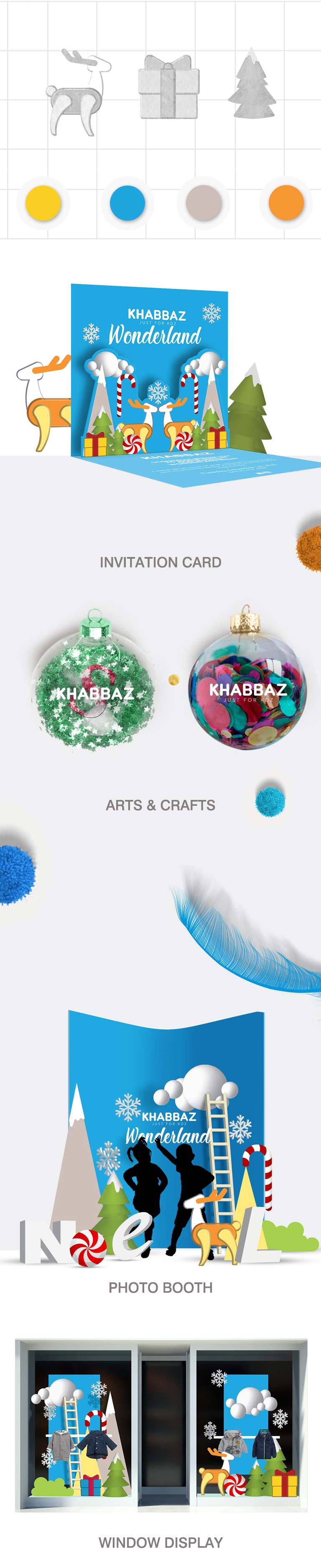 mobile Portfolio of work done for Khabbaz Kids