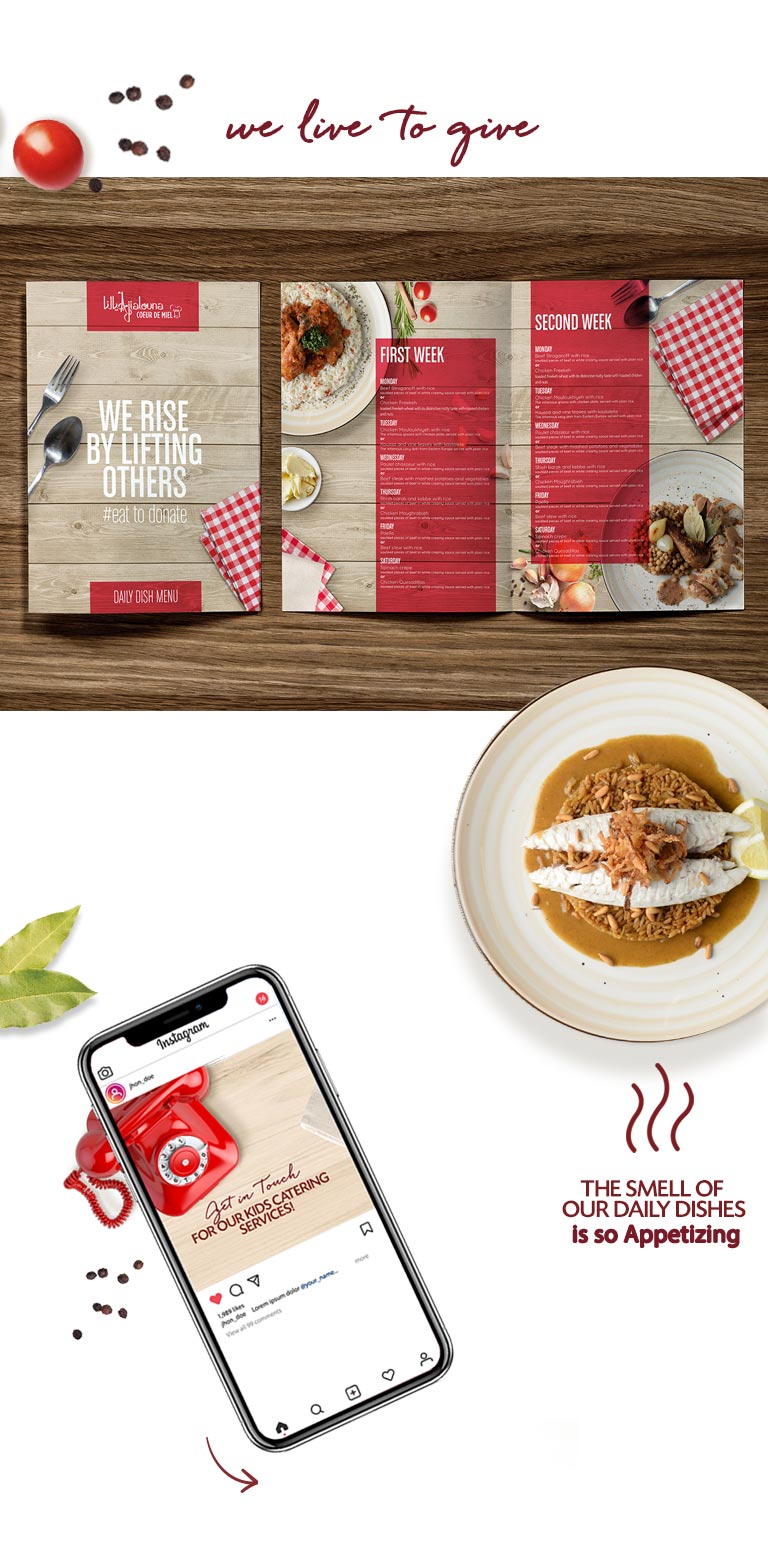 mobile Portfolio of work done for Coeur de miel